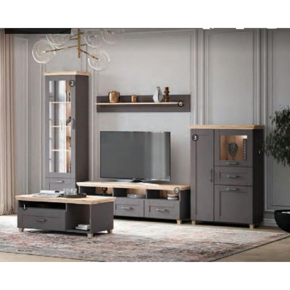 Έπιπλο TV CONTEMPO artisan/ γκρι 169,8x48,9x49,9