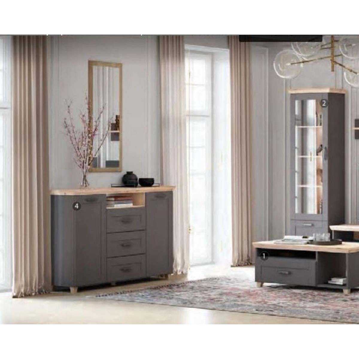 Έπιπλο TV CONTEMPO artisan/ γκρι 169,8x48,9x49,9