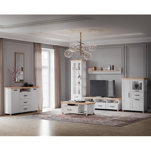 Έπιπλο TV CONTEMPO artisan/ λευκό 169,8x48,9x49,9