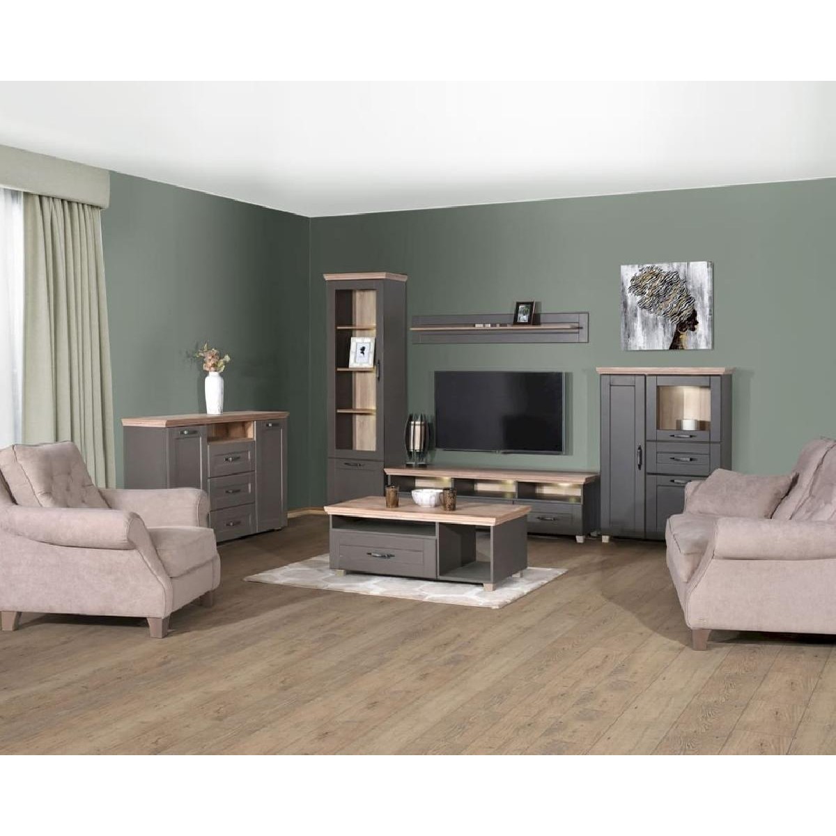 Μπουφές CONTEMPO artisan/ γκρι 154,8x38,9x98,7