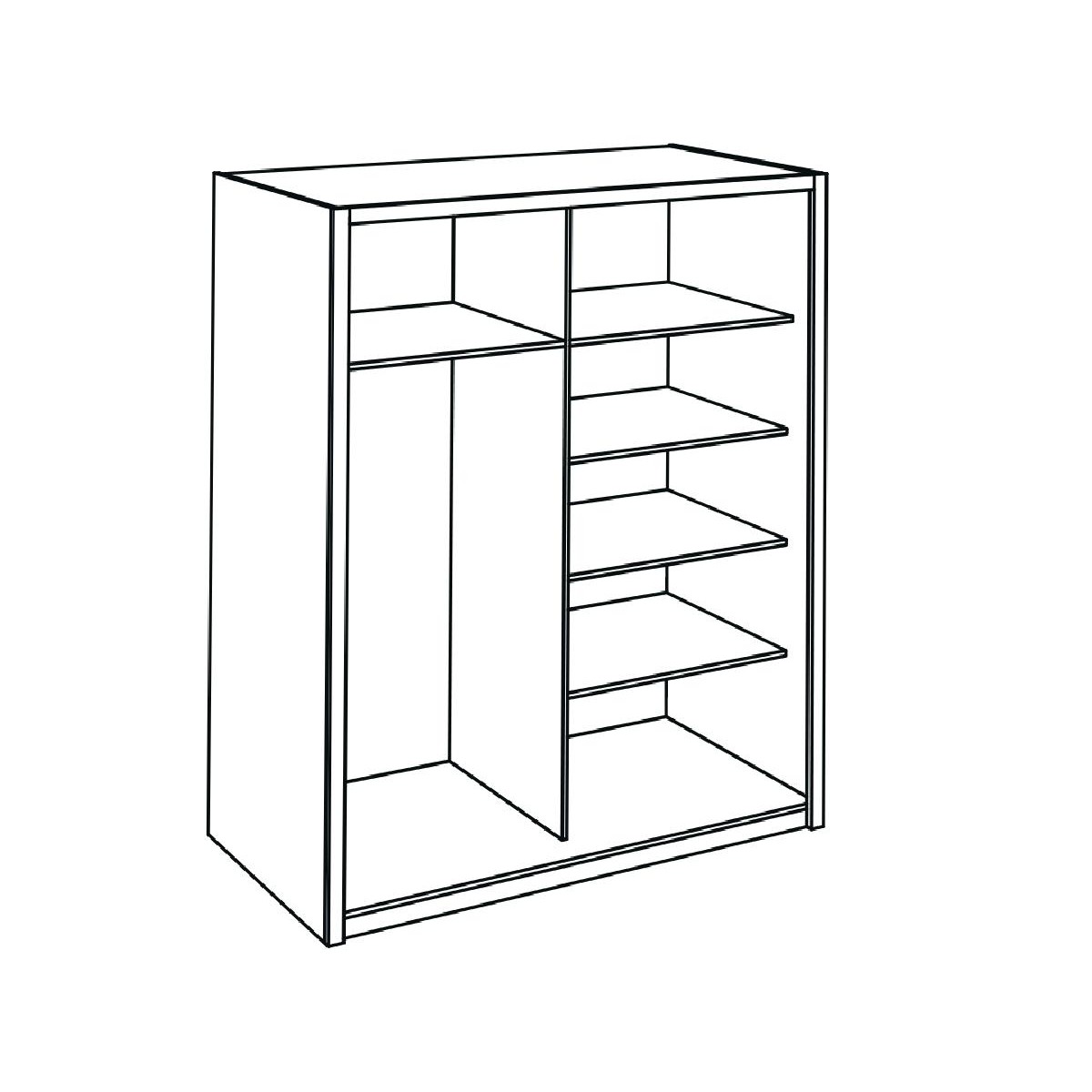 Συρόμενη ντουλάπα DREAM artisan 200x67x220