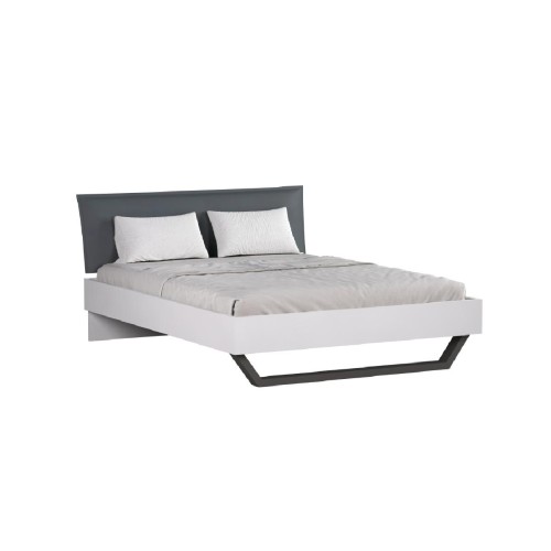 Κρεβάτι 160 DREAM λευκό/ μαύρο 165x219x100