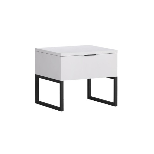 Κομοδίνο DREAM λευκό 45x40x40