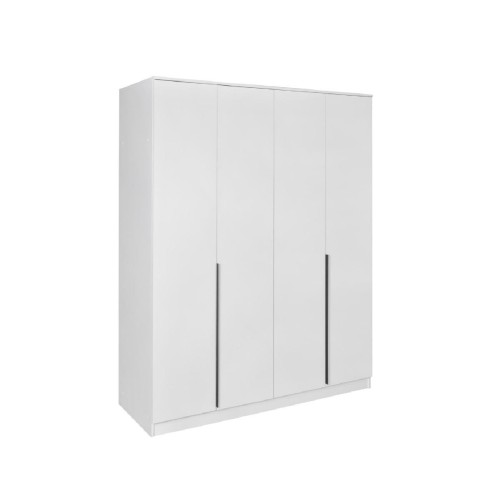 Ανοιγόμενη ντουλάπα τετράφυλλη DREAM λευκό 180x53x215