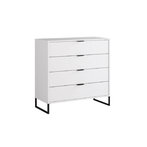 Συρταριέρα DREAM 4F λευκό 90x40x91