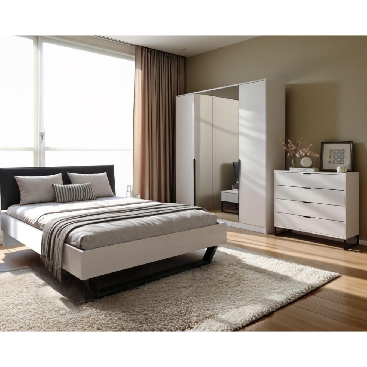 Συρταριέρα DREAM 4F λευκό 90x40x91