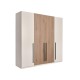Ανοιγόμενη ντουλάπα DELUXE 4V κανέλα/ κασμίρ 220x53x220