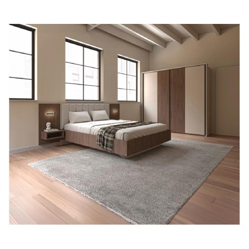 Κρεβάτι 160 DELUXE καρυδί/ κασμίρ 166x210x102