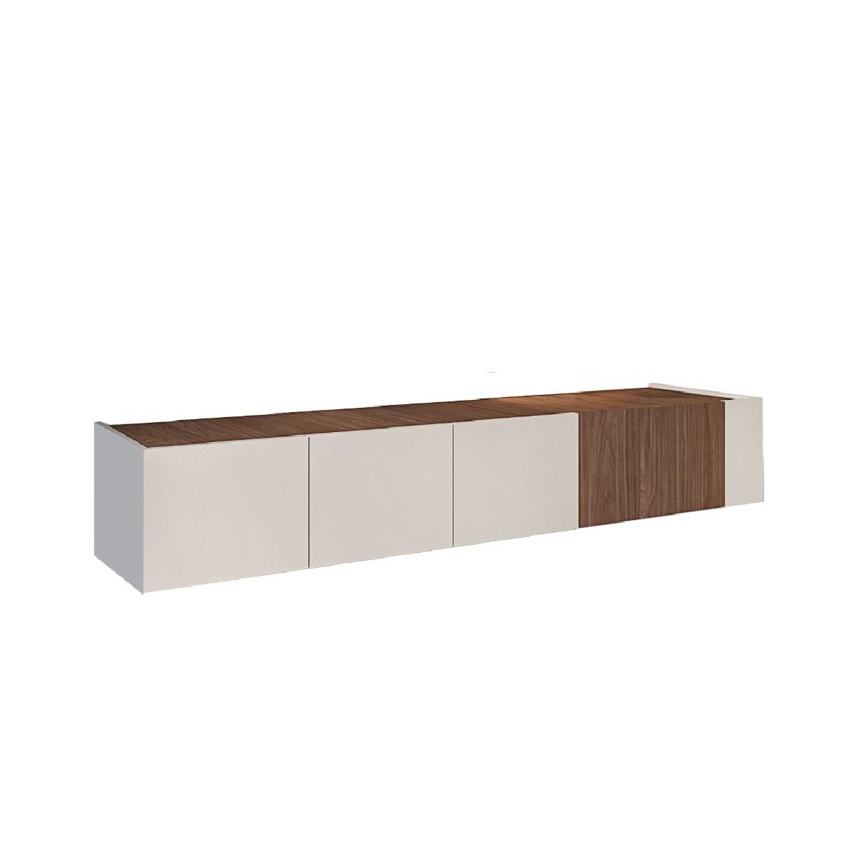 Επιτοίχιο έπιπλο TV SMART καρυδί/ κασμίρ 180x40x29