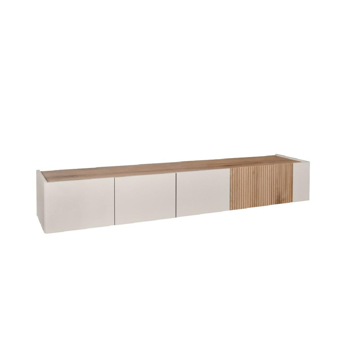 Επιτοίχιο έπιπλο TV SMART κανέλα/ κασμίρ 180x40x29
