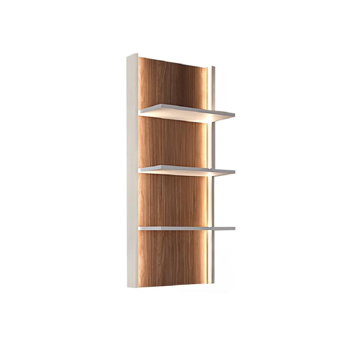 Επιτοίχιο ράφι SMART καρυδί/ κασμίρ 55x22x121