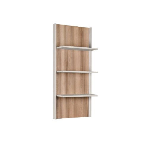 Επιτοίχιο ράφι SMART καρυδί/ κασμίρ 55x22x121