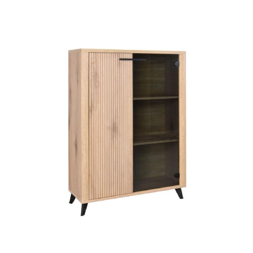 Βιτρίνα χαμηλή MALAGA κανέλα 90x35x129 Βιτρίνα χαμηλή MALAGA κανέλα 90x35x129