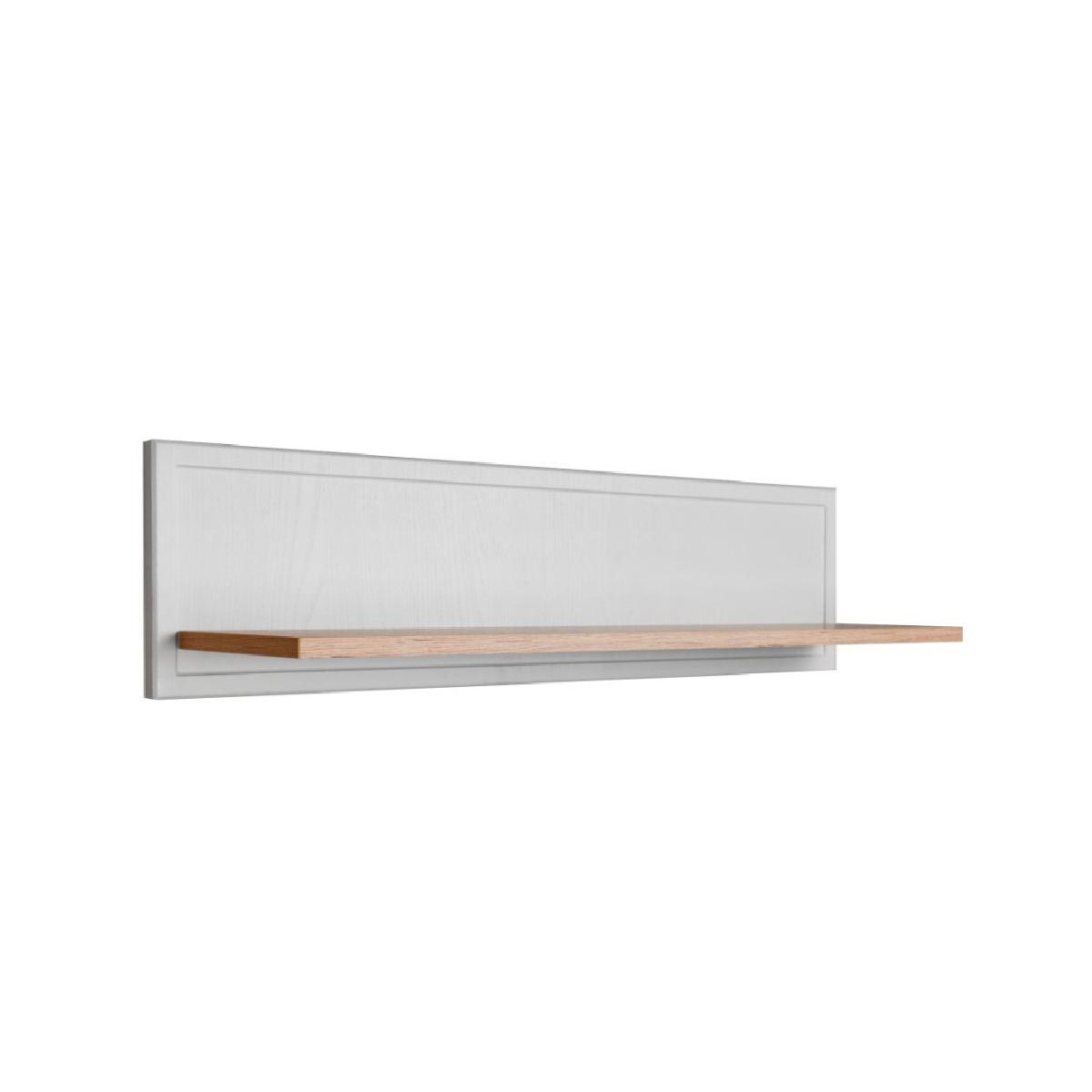 Επιτοίχιο ράφι ALBA κανέλα/ λευκό 87x22x22