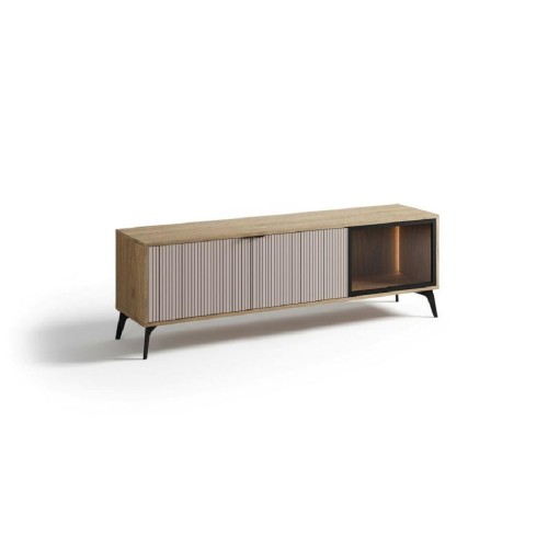 Έπιπλο TV με ενσωματωμένο φωτισμό LINA cremona/ lina μπεζ 175x56x40,5