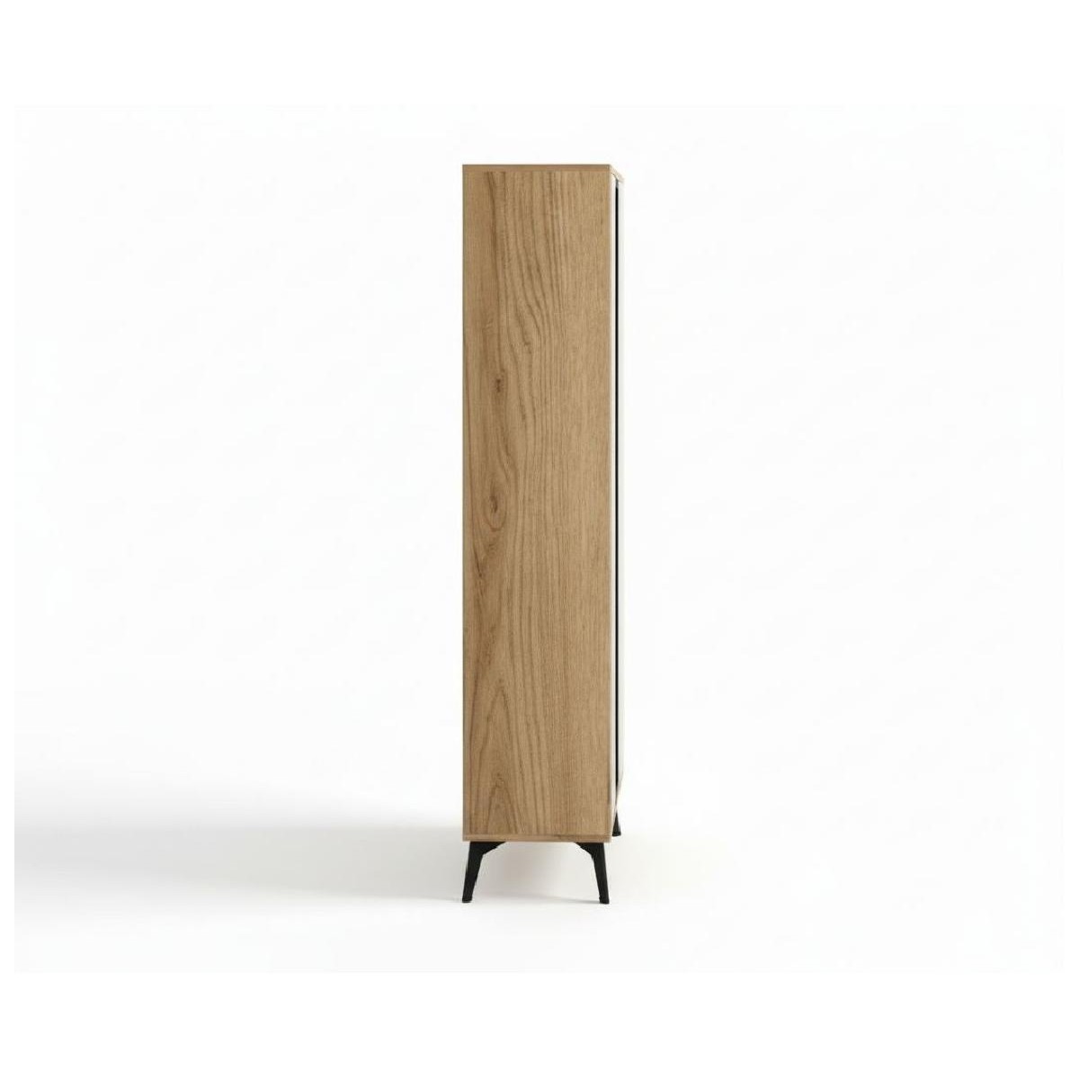 Βιτρίνα ψηλή με ενσωματωμένο φωτισμό LINA cremona/ lina μπεζ 68,5x179x35,5