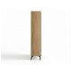 Βιτρίνα ψηλή με ενσωματωμένο φωτισμό LINA cremona/ lina μπεζ 68,5x179x35,5