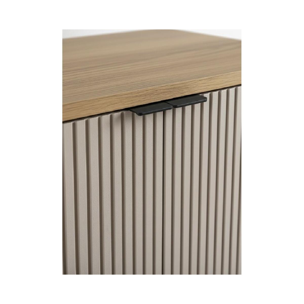 Βιτρίνα χαμηλή με ενσωματωμένο φωτισμό LINA cremona/ lina μπεζ 102,5x125x35,5