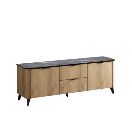 Έπιπλο TV OSTIN cremona/ μαύρο μάρμαρο 163x56,5x41,5