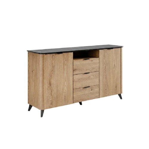 Μπουφές OSTIN Cremona/ μαύρο μάρμαρο 163x41.5x91.5
