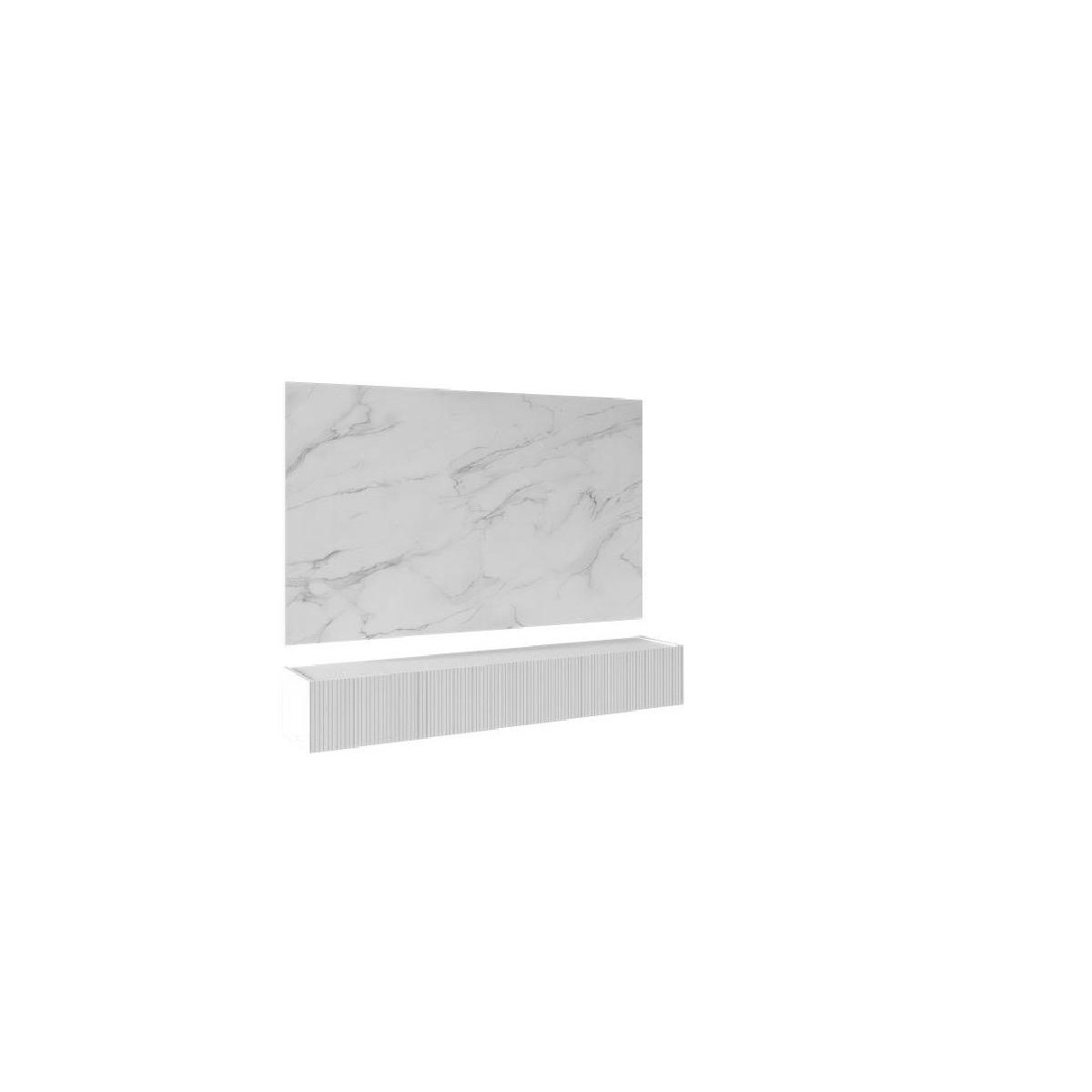 Επιτοίχιο έπιπλο TV LUNA lina λευκό 180x28x40