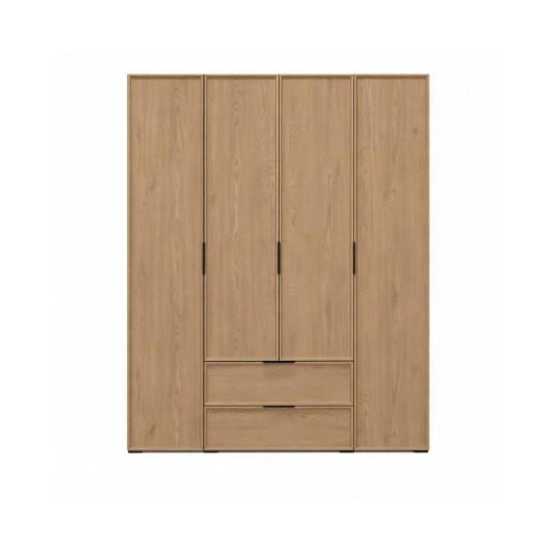 Ανοιγόμενη ντουλάπα με 2 συρτάρια NATUR 4K2F cremona 220x180,5x53