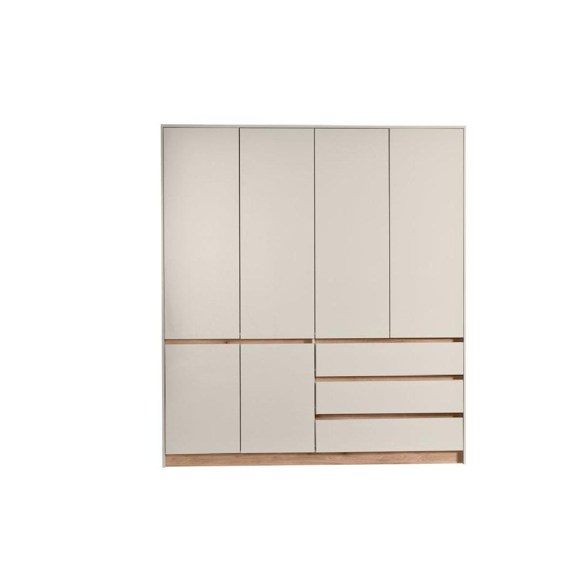 Ντουλάπα NORDIC 6V3F κασμίρ/ artisan 183,5x205x52