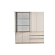 Ντουλάπα NORDIC 6V3F κασμίρ/ artisan 183,5x205x52