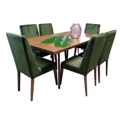 Καρέκλα τραπεζαρίας BM-NEFELI με επιλογή χρώματος σε ύφασμα και ξύλο