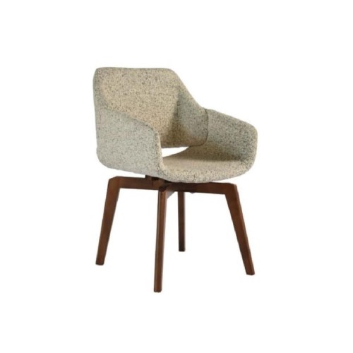 Καρεκλοπολυθρόνα GM-BERTA με επιλογή χρώματος σε ύφασμα και ξύλο