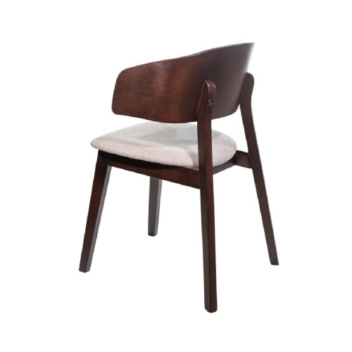 Καρέκλα τραπεζαρίας GM-BROOKLYN 2R με επιλογή χρώματος σε ύφασμα και ξύλο