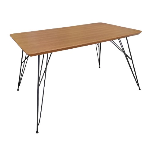 Τραπέζι δείπνου με επιλογή χρώματος ξύλου GM-FLAY-M 130x80