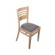 Καρέκλα τραπεζαρίας GM-G501 CHRIS με επιλογή χρώματος σε ύφασμα και ξύλο