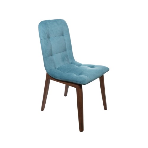 Καρέκλα τραπεζαρίας GM-G602 BUTTON με επιλογή χρώματος σε ύφασμα και ξύλο