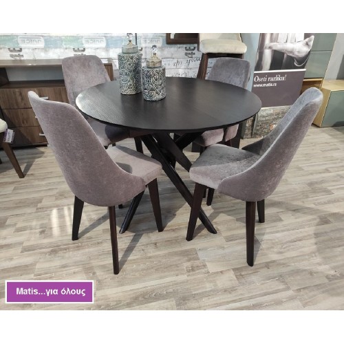 Καρέκλα τραπεζαρίας GM-LIZA με επιλογή χρώματος σε ύφασμα και ξύλο Καρέκλα τραπεζαρίας GM-LIZA με επιλογή χρώματος σε ύφασμα και ξύλο