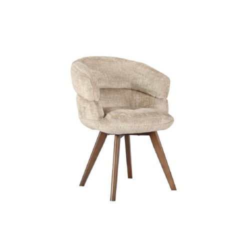 Καρεκλοπολυθρόνα GM-NORA με επιλογή χρώματος σε ύφασμα και ξύλο