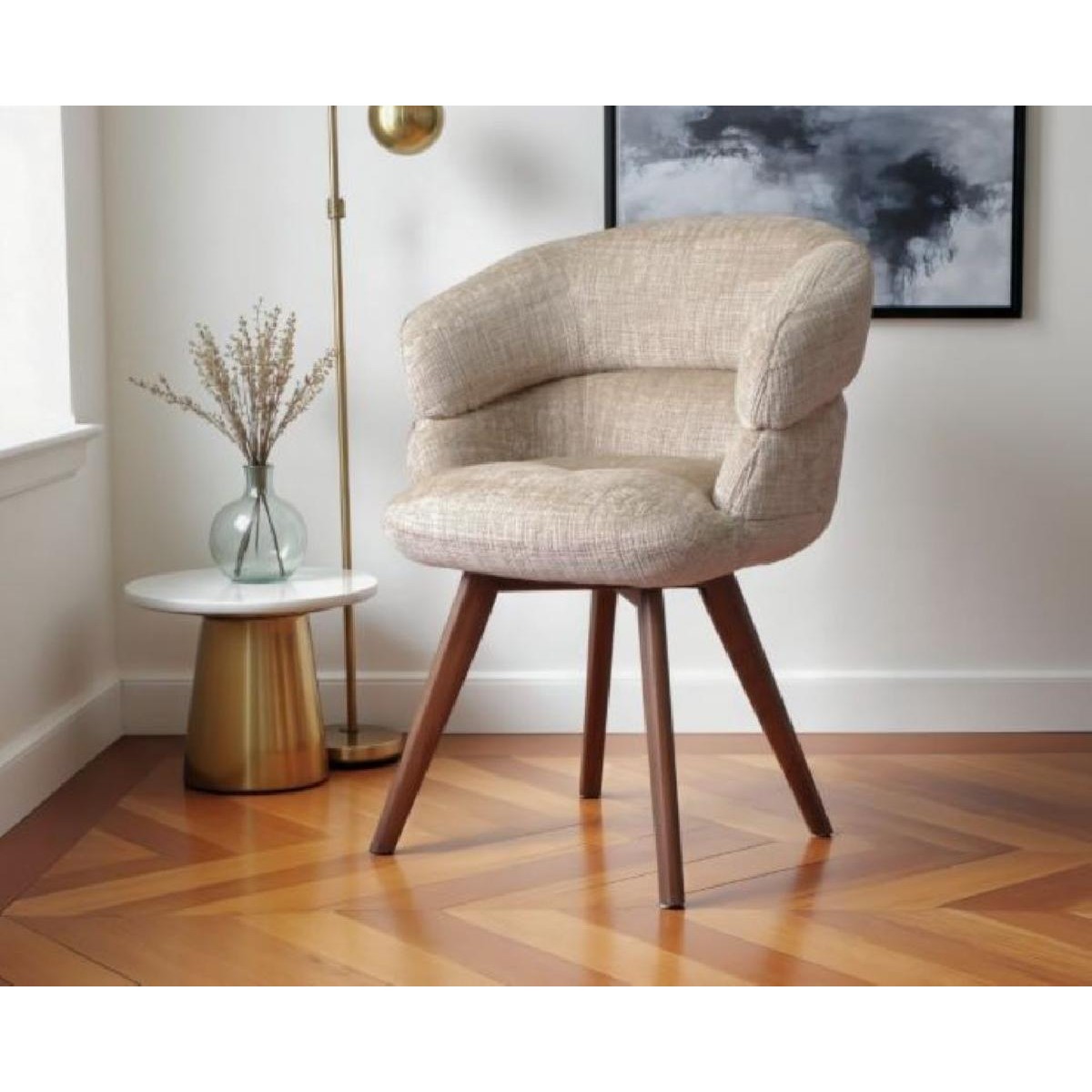 Καρεκλοπολυθρόνα GM-NORA με επιλογή χρώματος σε ύφασμα και ξύλο