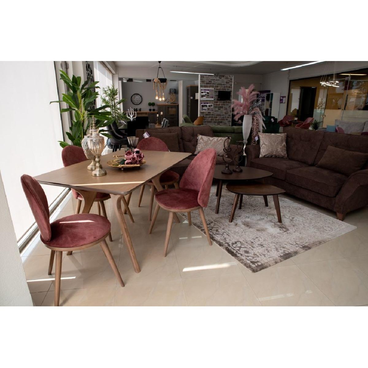 Καρέκλα τραπεζαρίας GM-VISION με επιλογή χρώματος σε ύφασμα και ξύλο