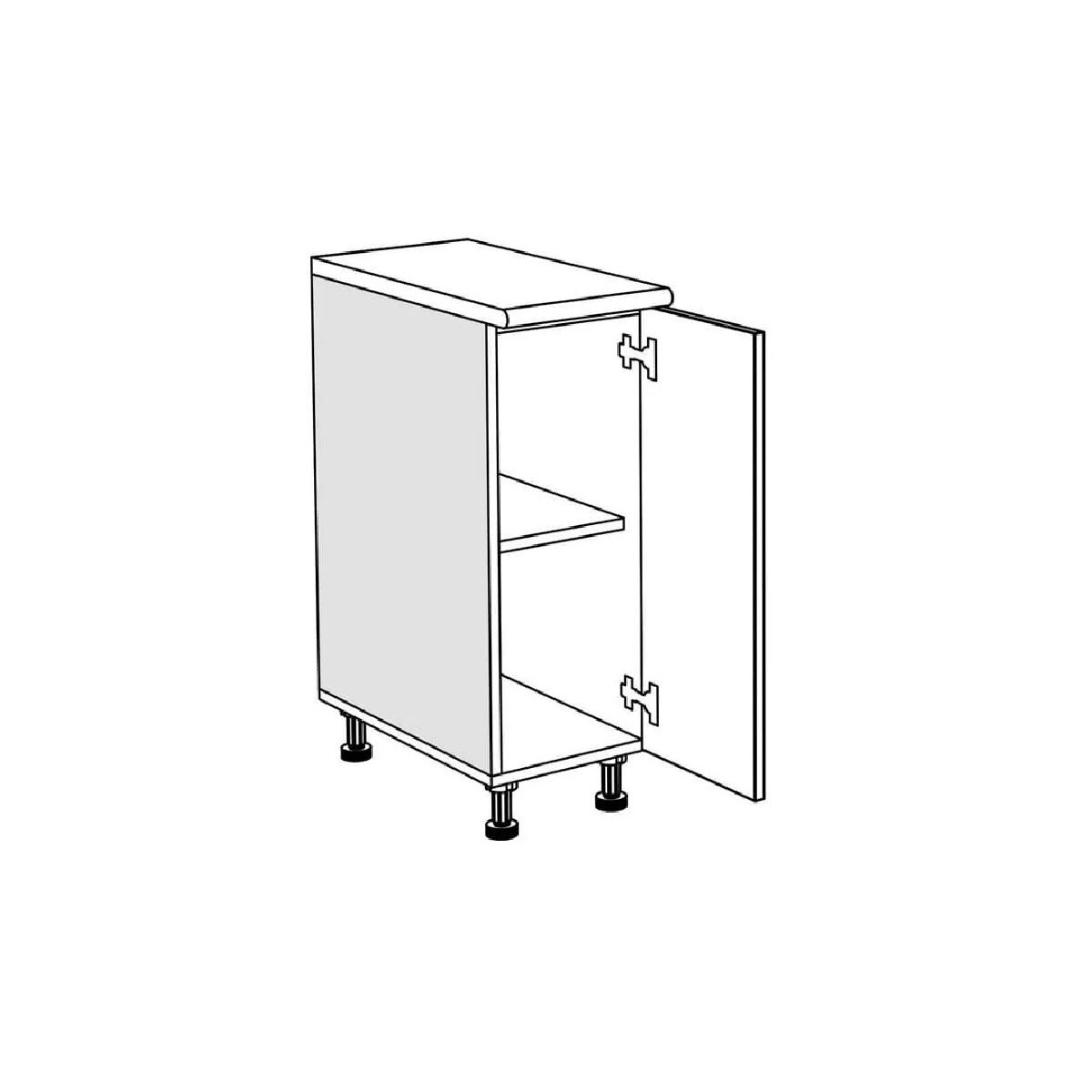 Επιδαπέδιο ντουλάπι κουζίνας In D30 Άμμου 30x60x85εκ.