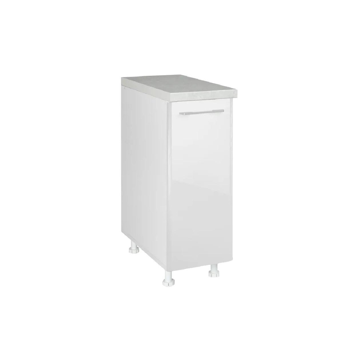 Επιδαπέδιο ντουλάπι κουζίνας IN MDF D30 Cashmere γυαλιστερό 30x60x85εκ.