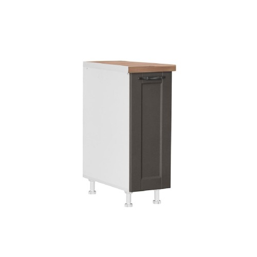 Επιδαπέδιο ντουλάπι κουζίνας CONTEMPO D30 Γκρι ανθρακί 30x60x85εκ.