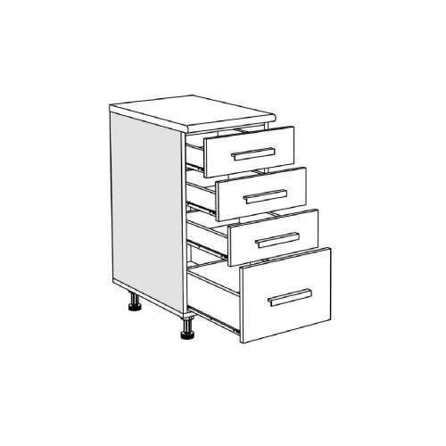 Επιδαπέδια συρταριέρα κουζίνας In D40 F Artisan 40x60x85εκ. Επιδαπέδια συρταριέρα κουζίνας In D40 F Artisan 40x60x85εκ.