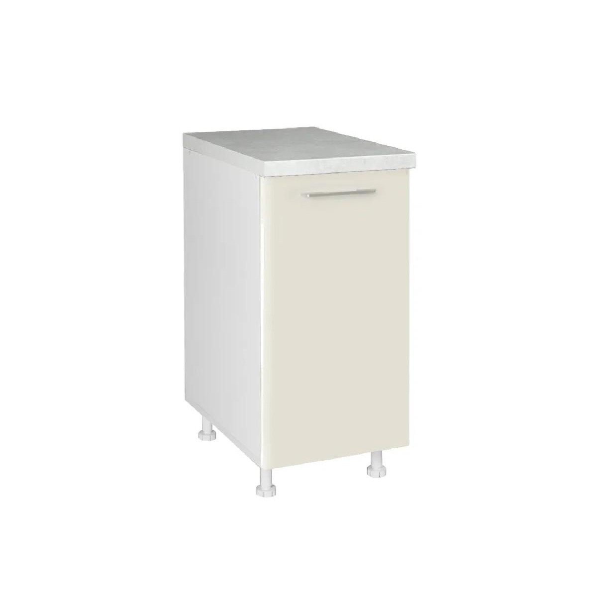 Επιδαπέδιο ντουλάπι κουζίνας IN MDF D40 K Λευκό γυαλιστερό 40x60x85εκ.