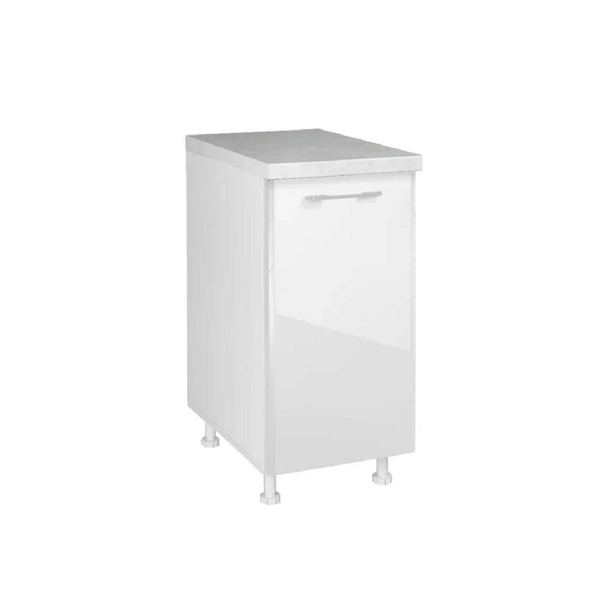 Επιδαπέδιο ντουλάπι κουζίνας IN MDF D40 K Μπεζ γυαλιστερό 40x60x85εκ.