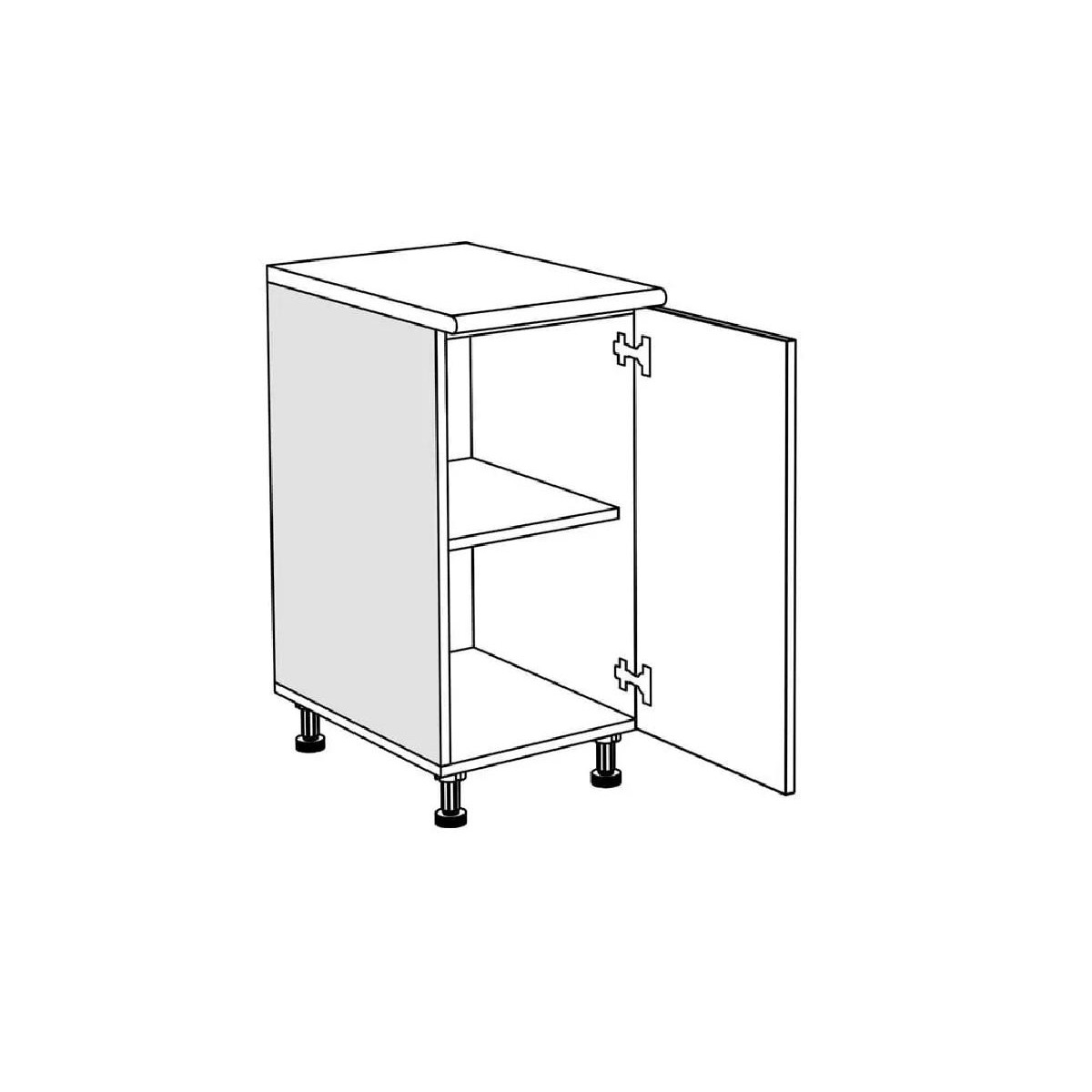 Επιδαπέδιο ντουλάπι κουζίνας In D40 K Δρυς πάγου 40x60x85εκ.