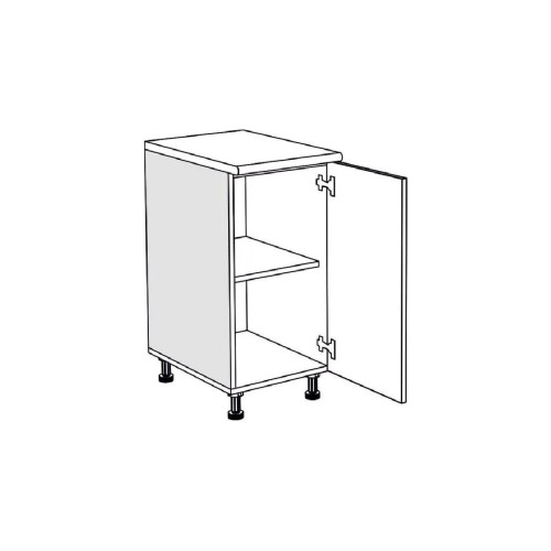 Επιδαπέδιο ντουλάπι κουζίνας IN MDF D40 K Cashmere γυαλιστερό 40x60x85εκ.