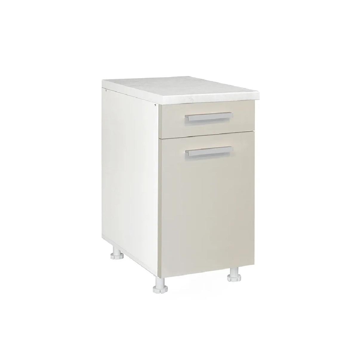 Επιδαπέδιο ντουλάπι με συρτάρι κουζίνας In D45 KF Γκρι δρυς 45x60x85εκ.