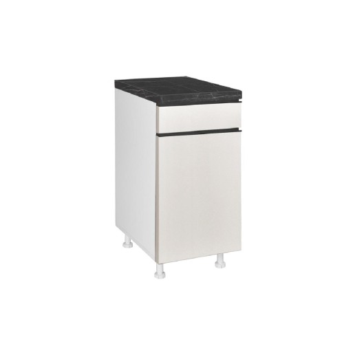 Επιδαπέδιο ντουλάπι με 1 συρτάρι κουζίνας LINA D45K Μπεζ 45x60x85εκ.