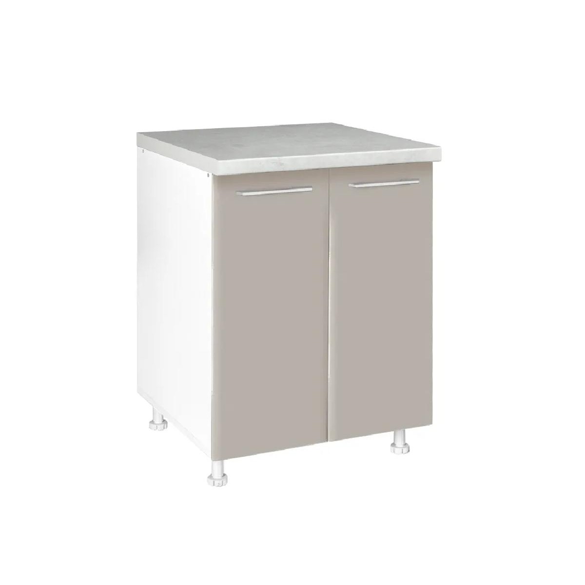 Επιδαπέδιο ντουλάπι κουζίνας IN MDF D60 Λευκό γυαλιστερό 60x60x85εκ.