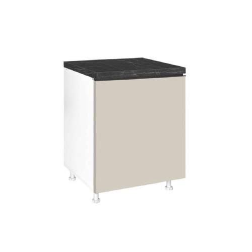 Επιδαπέδιο ντουλάπι με 1 πόρτα κουζίνας LINA D60 1V Μπεζ 60x60x85εκ.